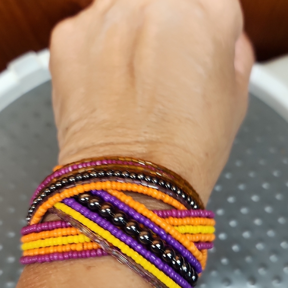 Colorful Beaded Bracelet Set - Picture 5 of 6